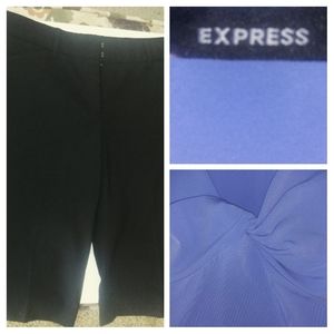 Express Blue Tank Express Size4Black Bermudas New